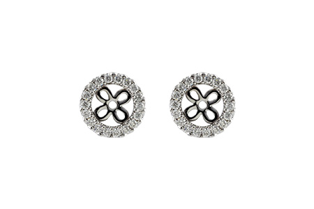 C196-86197: EARRING JACKETS .24 TW (FOR 0.75-1.00 CT TW STUDS)