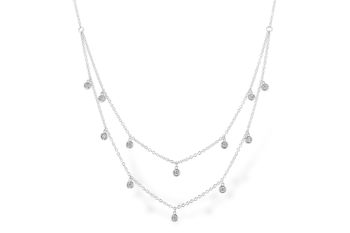 L283-19896: NECKLACE .22 TW (18 INCHES)