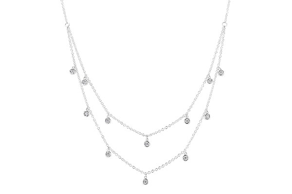 L283-19896: NECKLACE .22 TW (18 INCHES)